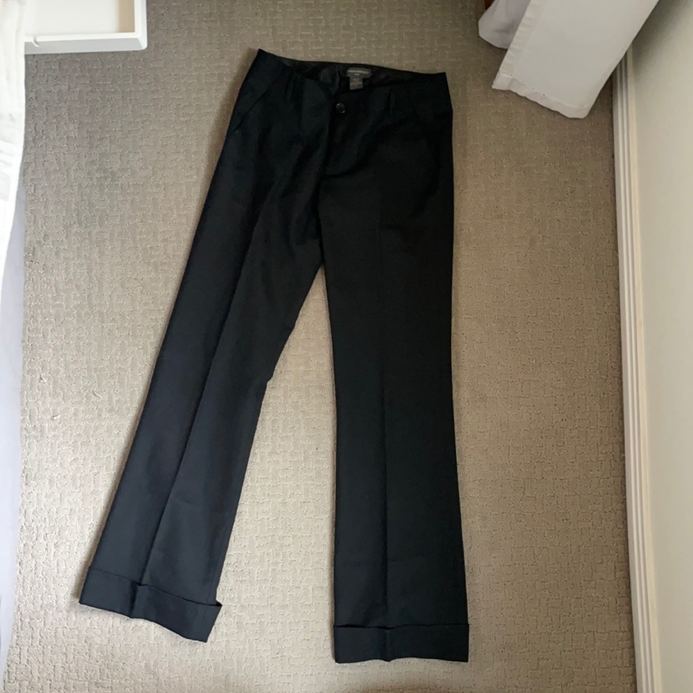 Black wool dress pants